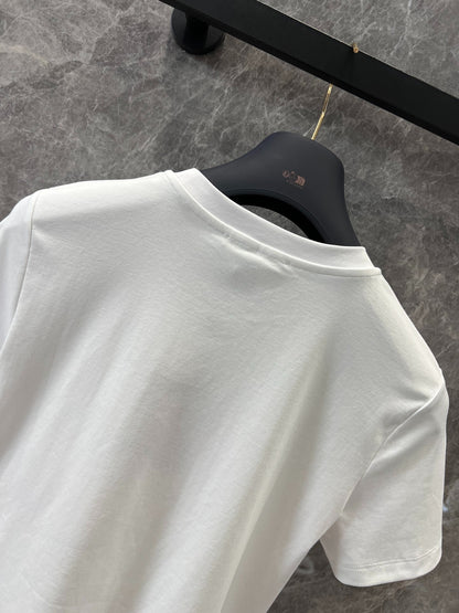 L 25 Spring and Summer New Short Printed Chain T-shirt