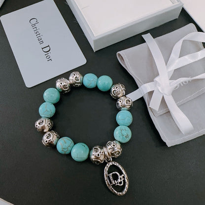 Multi-element Agate Thai Silver Style Bracelet