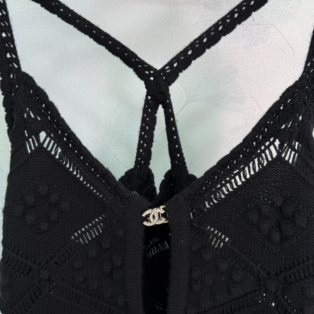 c 25 spring/summer new lattice texture suspenders