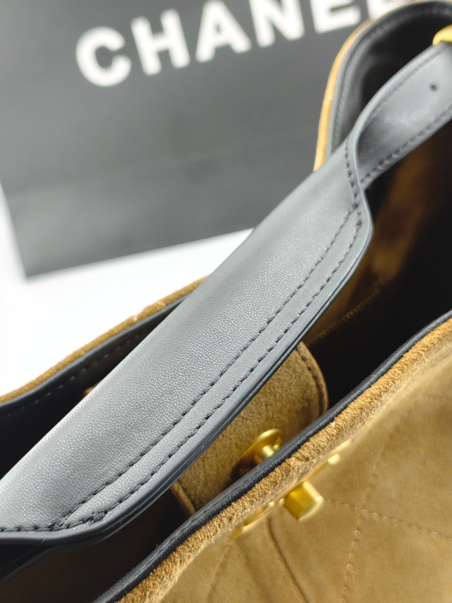 C 25A New Suede Diamond Tote Shopping Bag