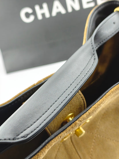 C 25A New Suede Diamond Tote Shopping Bag
