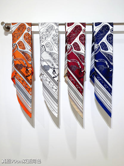 h 25 Twill Silk Scarf