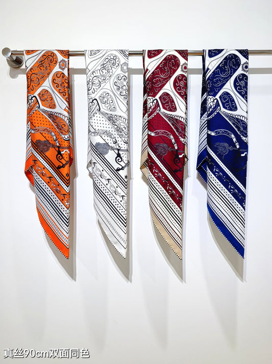 h 25 Twill Silk Scarf