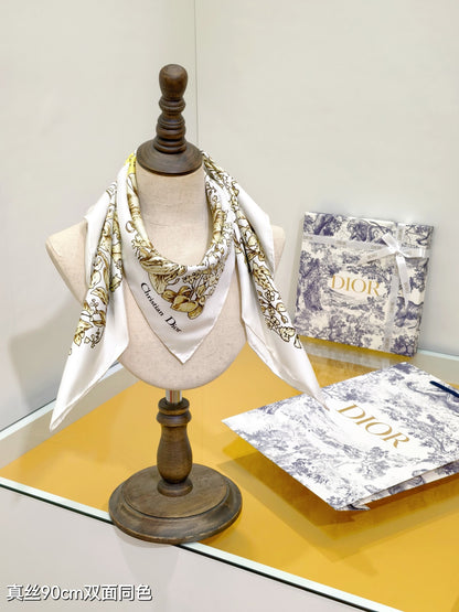 D 25 Twill Silk Scarf