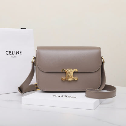 CE 25 Cowhide gold buckle  shoulder bag