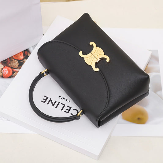 CE 25 Cowhide gold buckle  shoulder bag