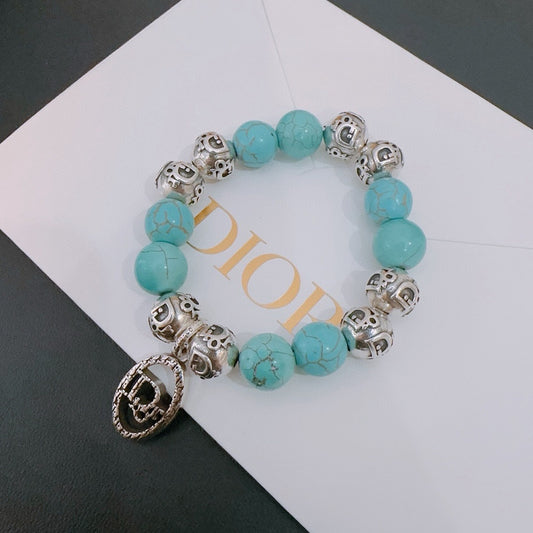 Multi-element Agate Thai Silver Style Bracelet