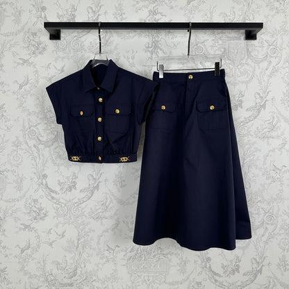 CE 25 Twill cotton poplin Pressing double line design Set!
