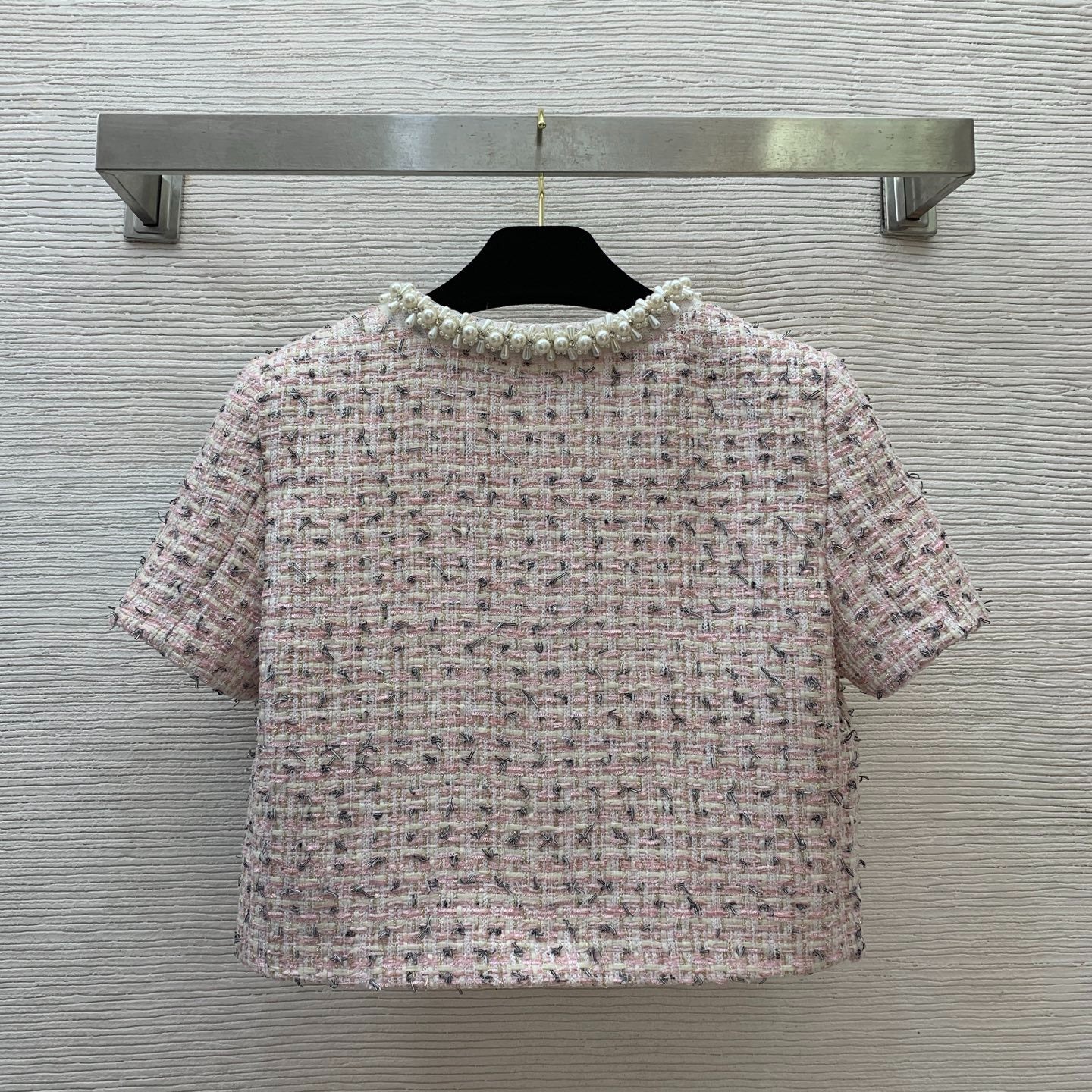 C 25 New High-end customized flash silk gold thread braided tweed temperament celebrity suit