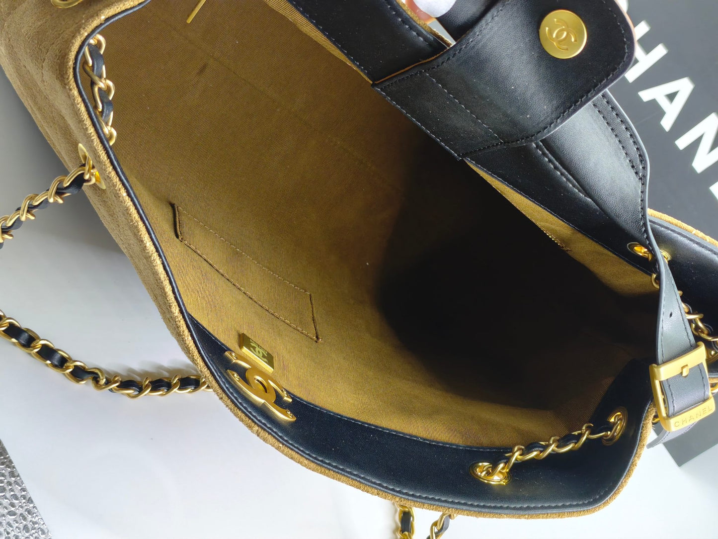 C 25A New Suede Diamond Tote Shopping Bag