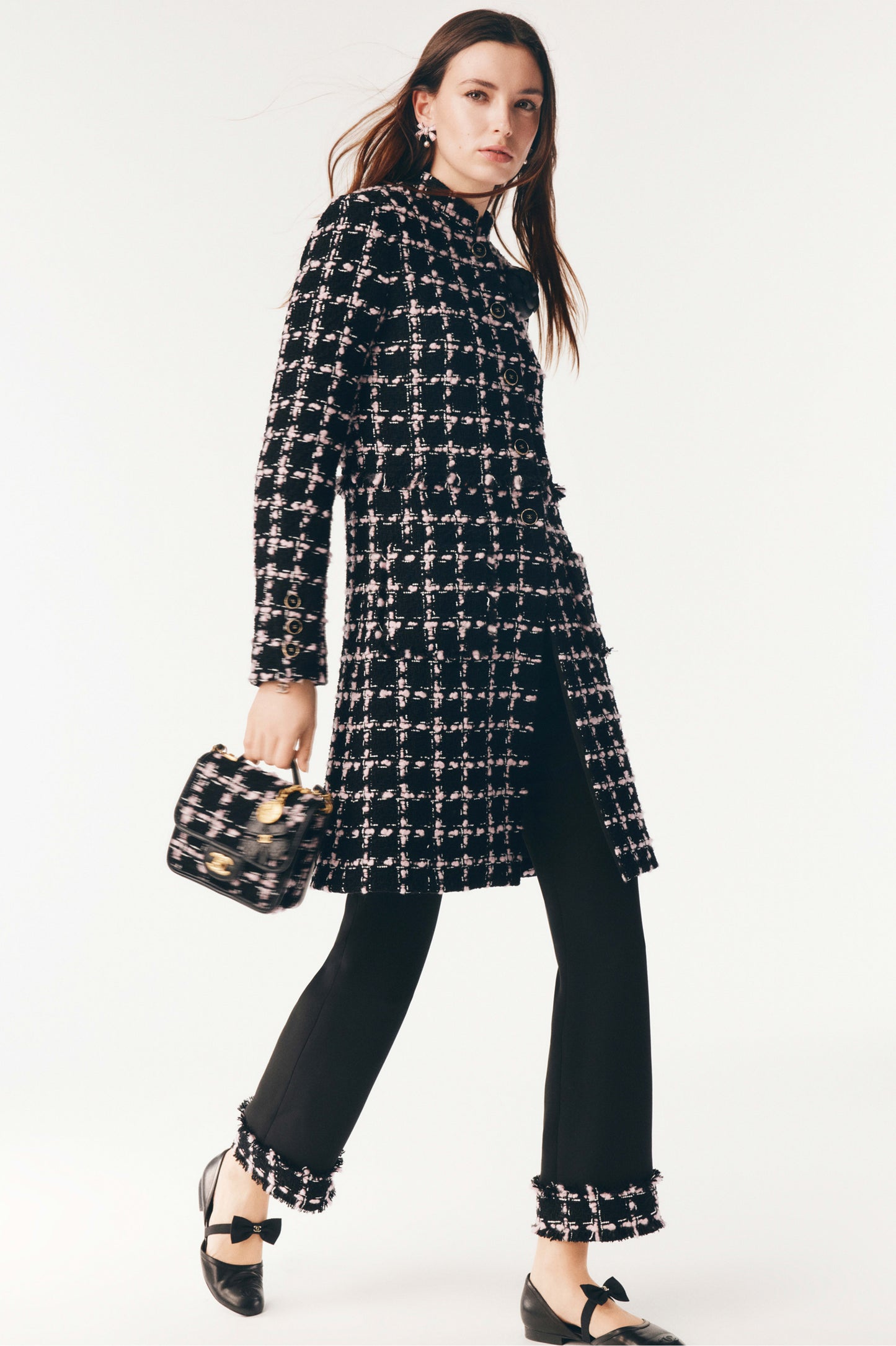 C 25 New Positioning Plaid Woven Long Dress🖤