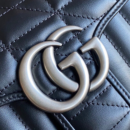 G  Marmont small shoulder bag Black / White / Dusty Pink / Gray Blue