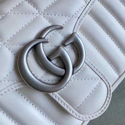 G  Marmont small shoulder bag Black / White / Dusty Pink / Gray Blue