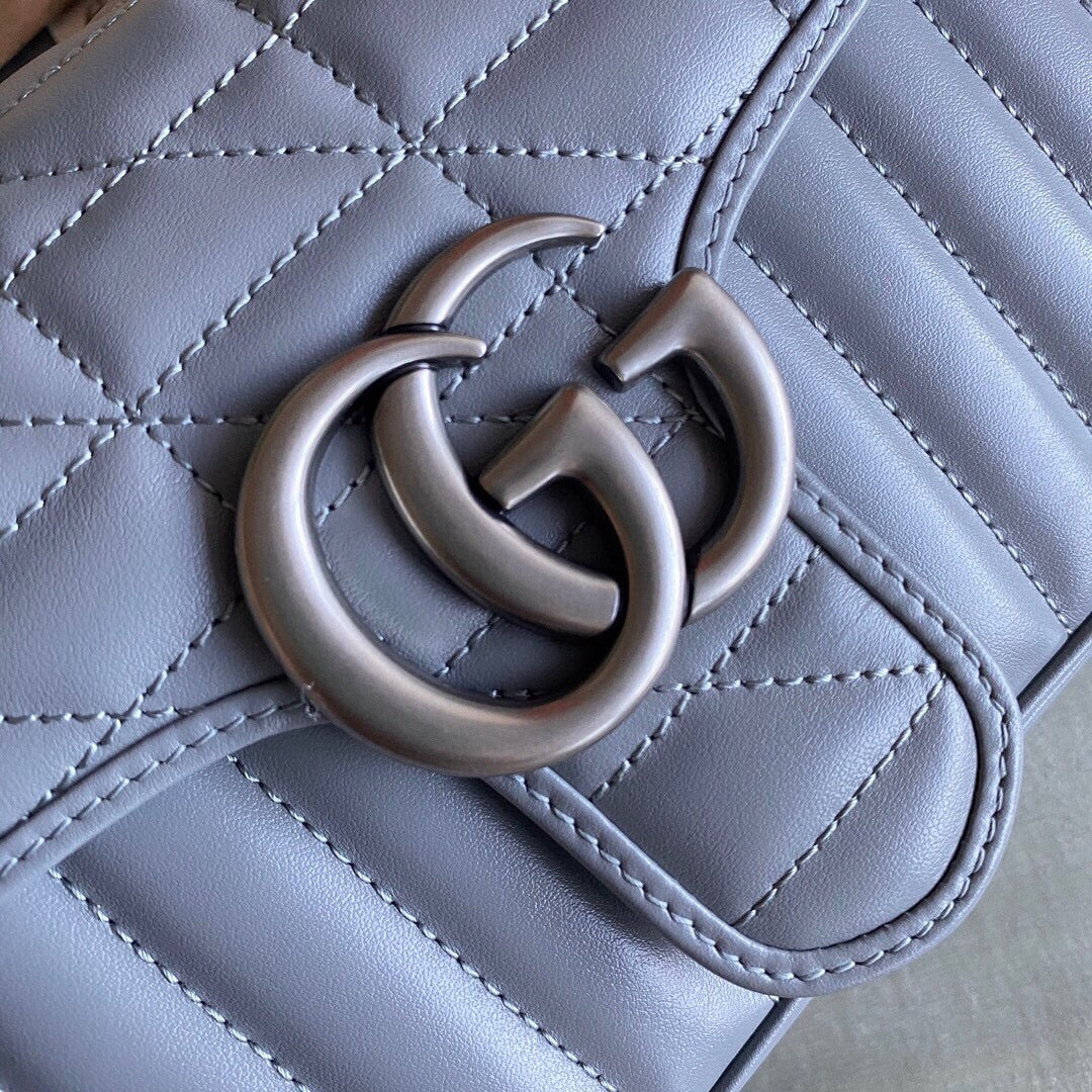 G  Marmont small shoulder bag Black / White / Dusty Pink / Gray Blue