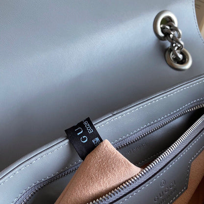 G  Marmont small shoulder bag Black / White / Dusty Pink / Gray Blue