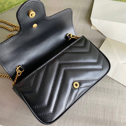 G  Marmont super mini bag Black / White / Red / Gray Blue