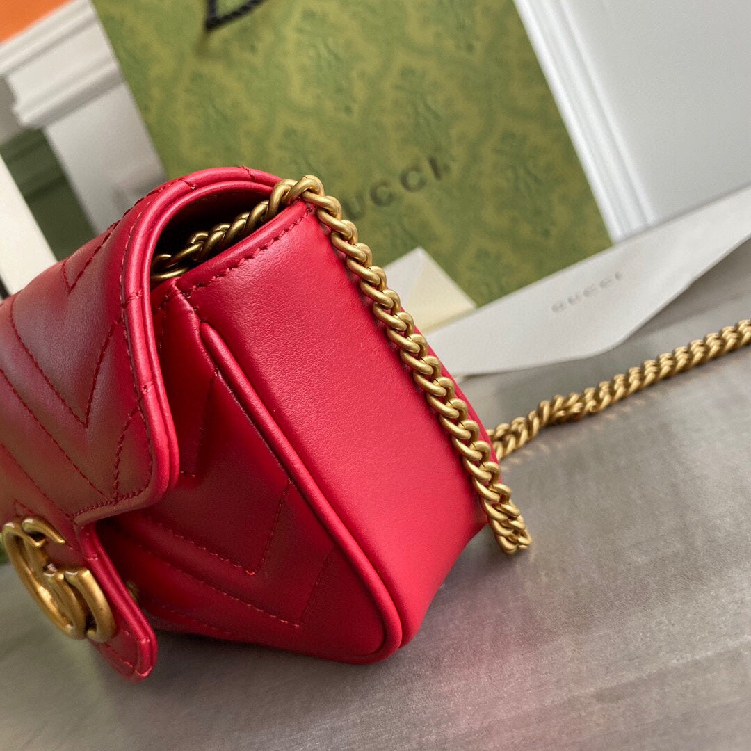 G  Marmont super mini bag Black / White / Red / Gray Blue