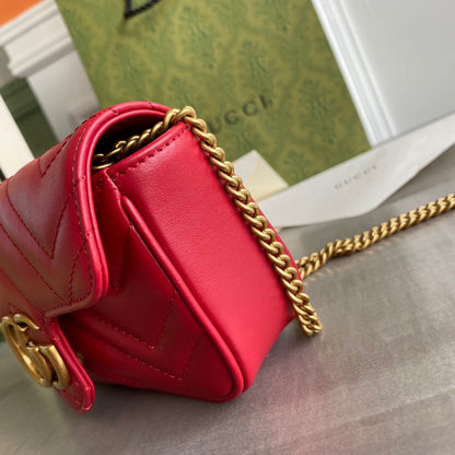 G  Marmont super mini bag Black / White / Red / Gray Blue