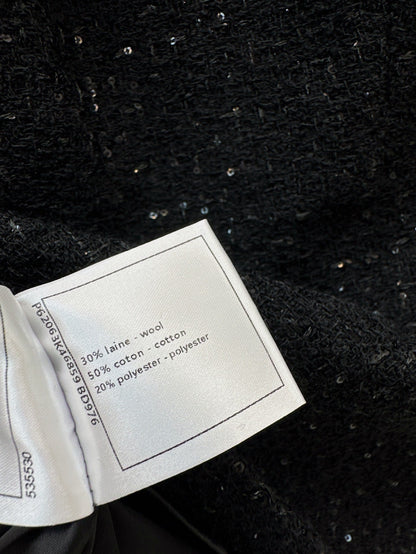 C 25ss Woven sequined shirt(WHITE,BLACK)