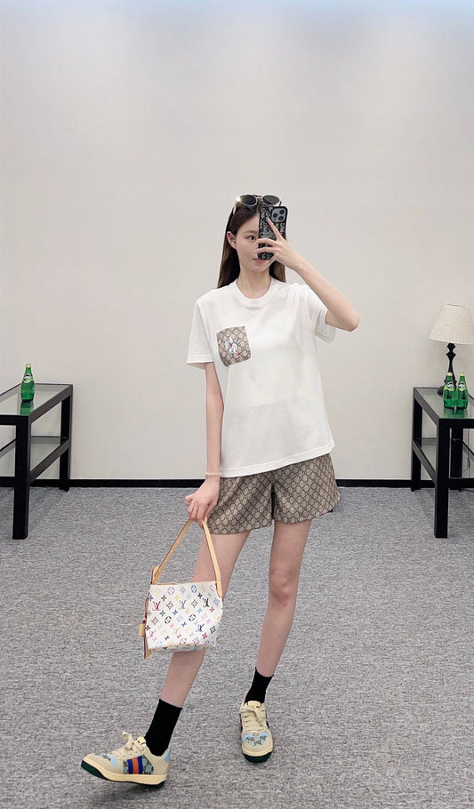 G 2025 new product Short-sleeved printed suit