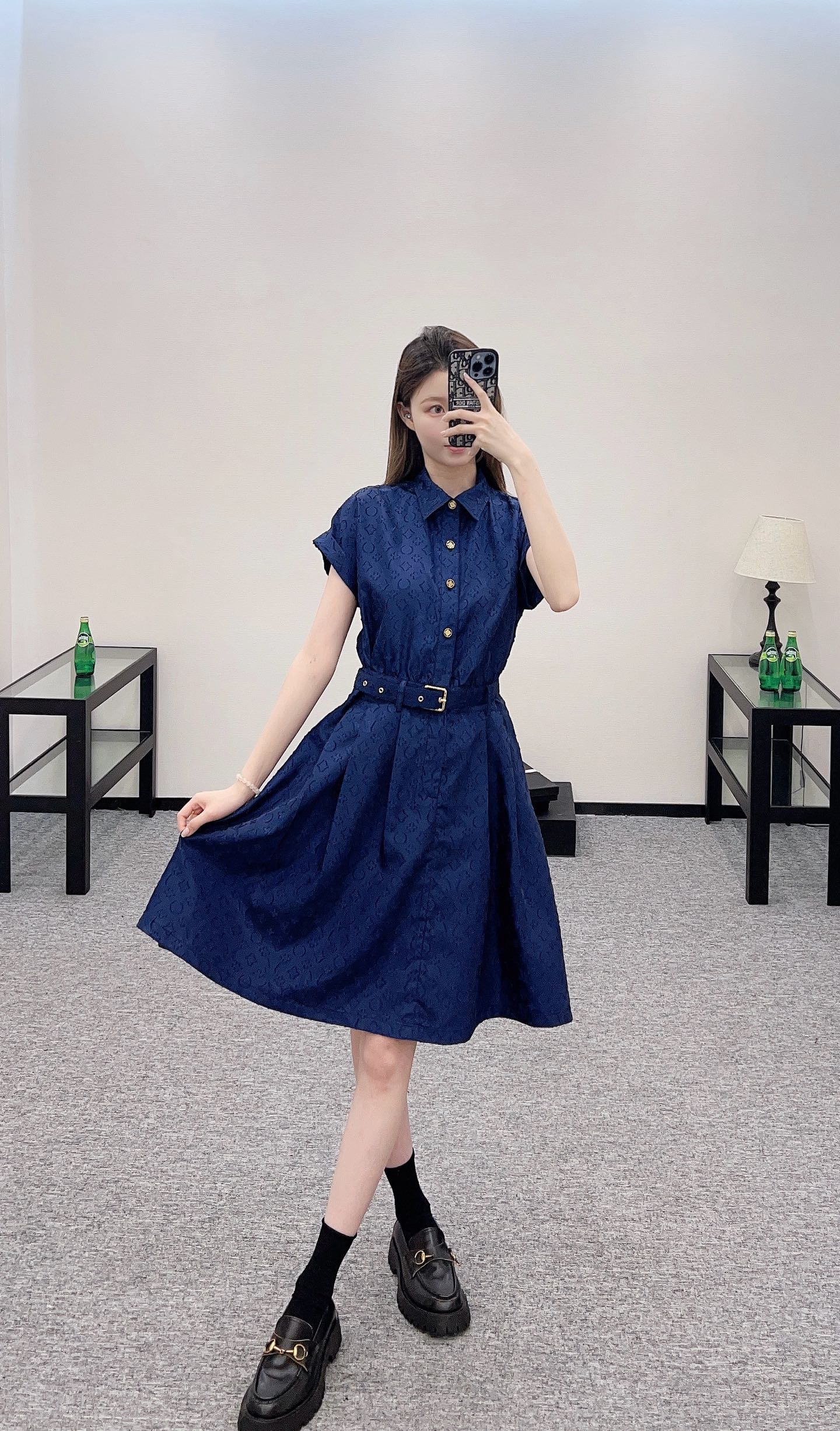 L  2025 new products Belt dress