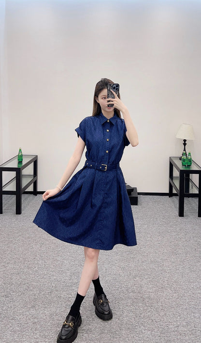 L  2025 new products Belt dress
