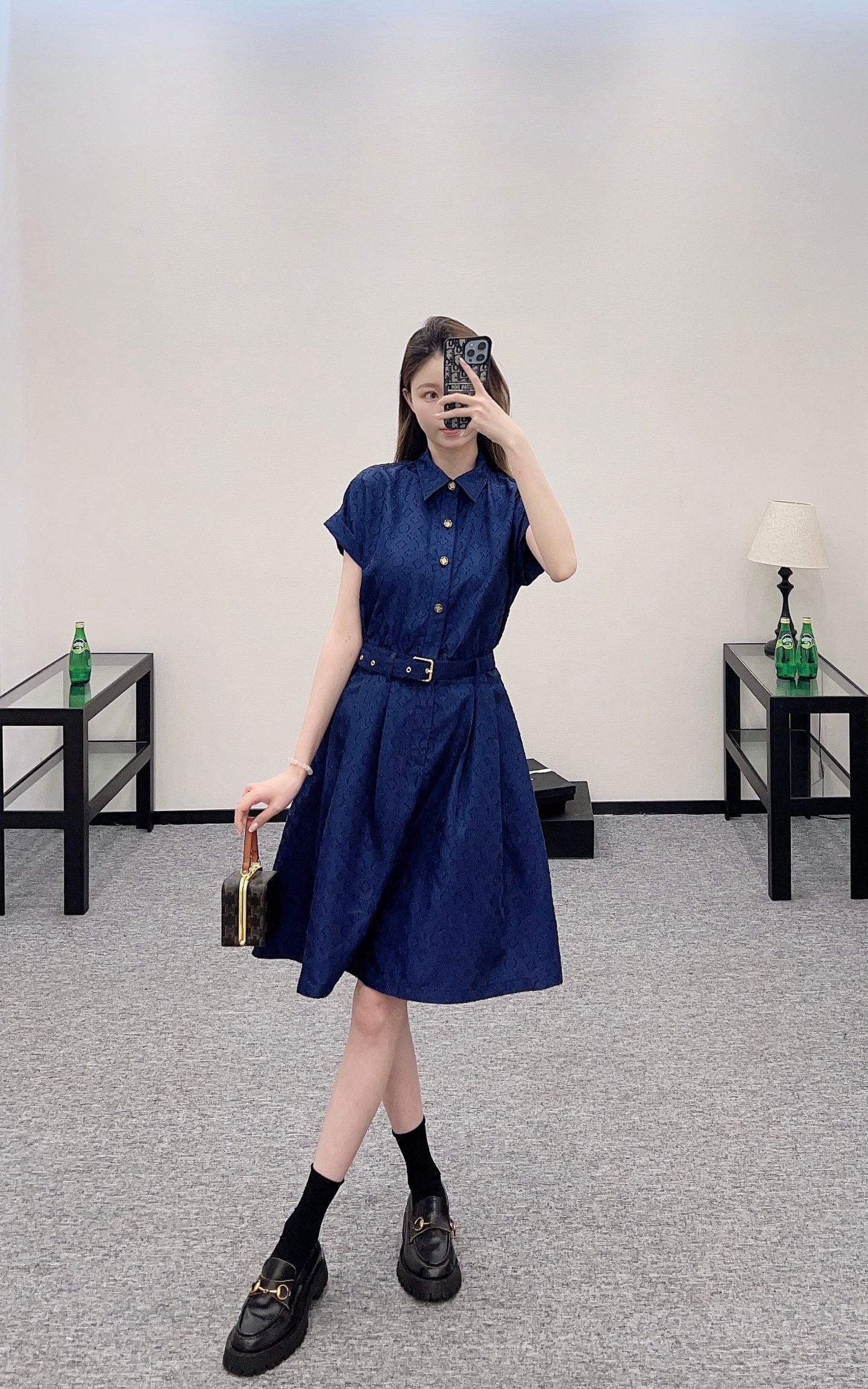 L  2025 new products Belt dress