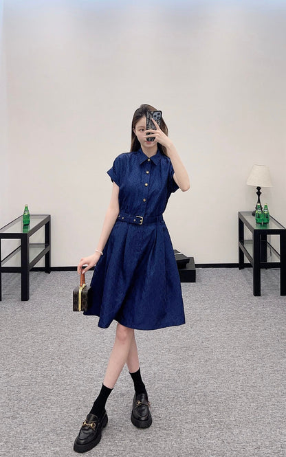 L  2025 new products Belt dress