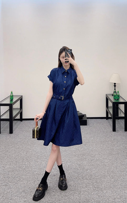 L  2025 new products Belt dress