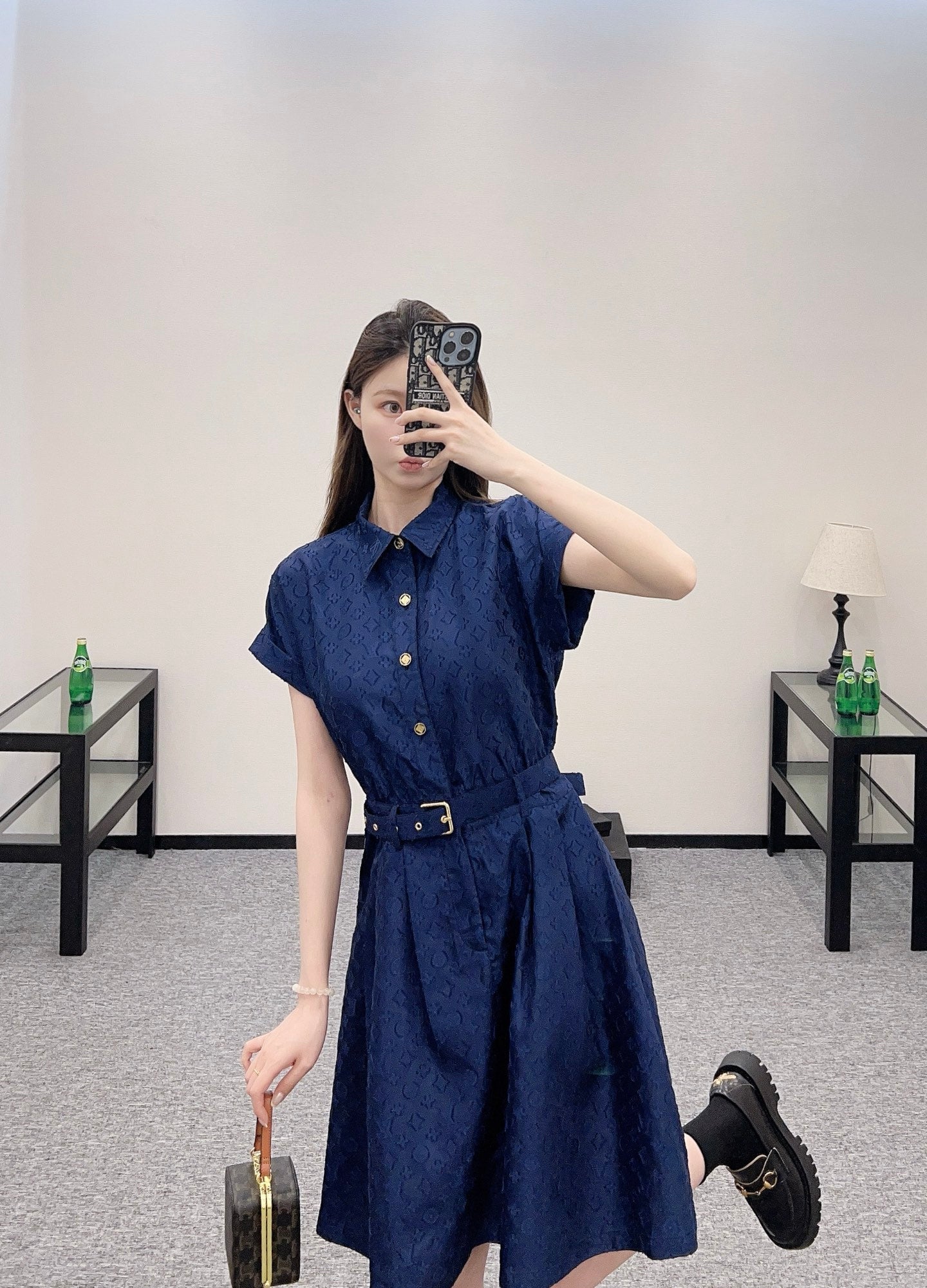 L  2025 new products Belt dress
