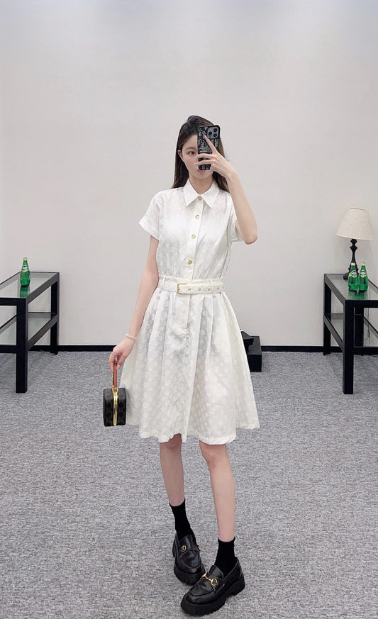 L  2025 new products Belt dress
