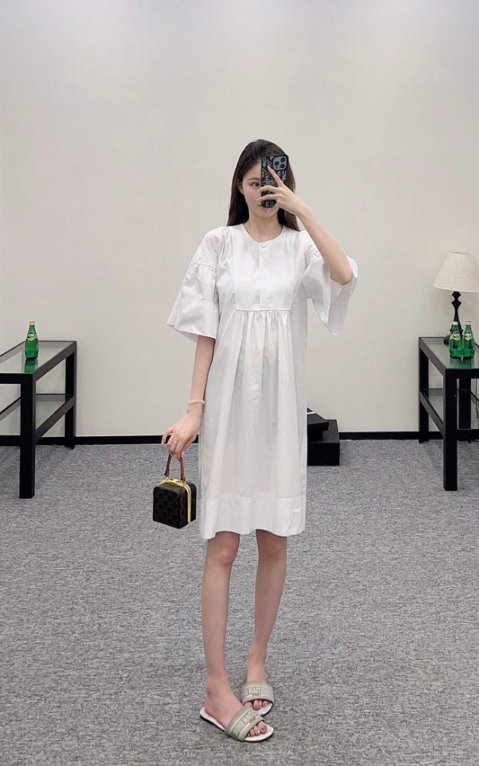 H 2025 new product Wide sleeve dress