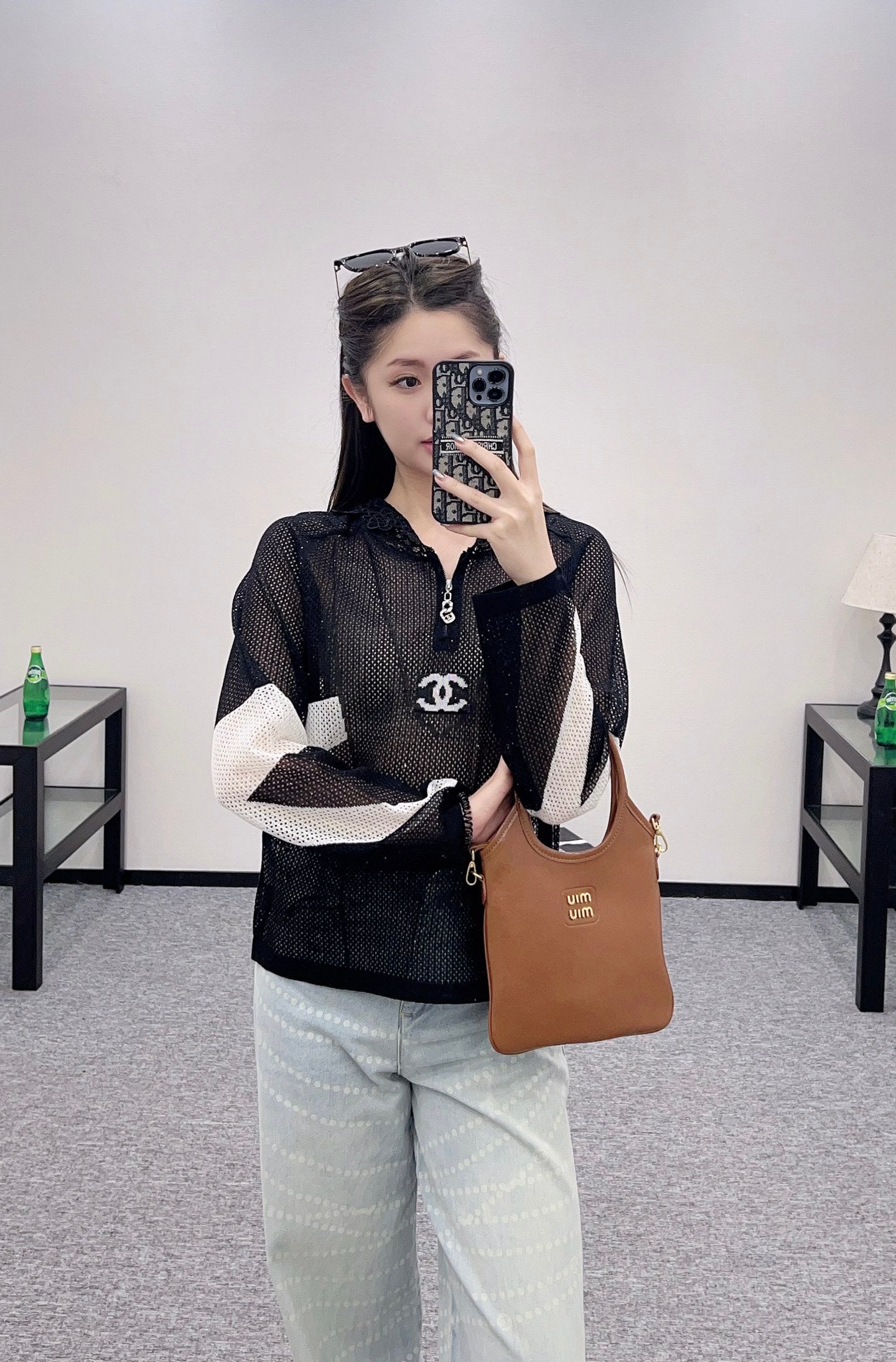 C 2025 new product Hollow knitted long sleeves
