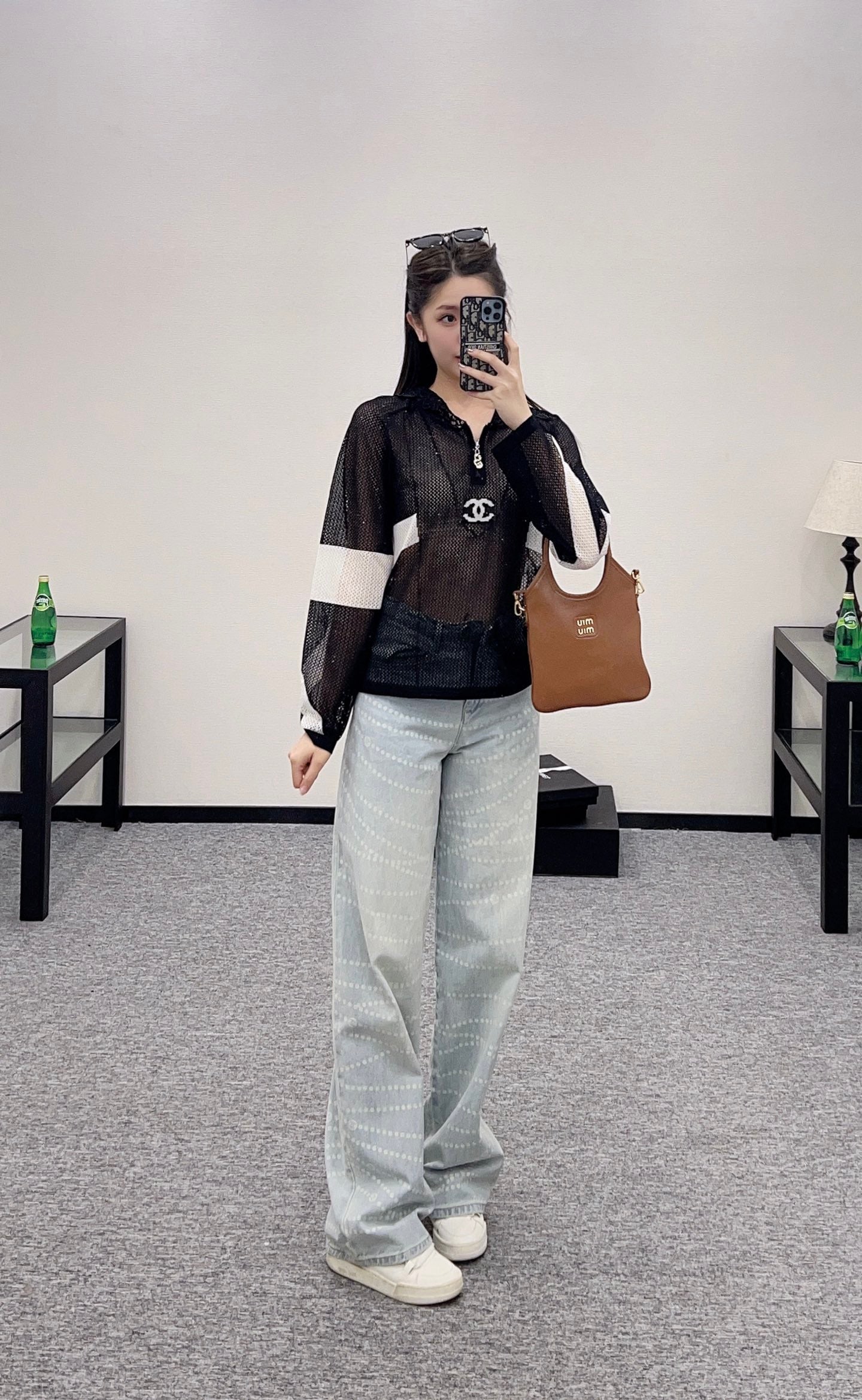 C 2025 new product Hollow knitted long sleeves