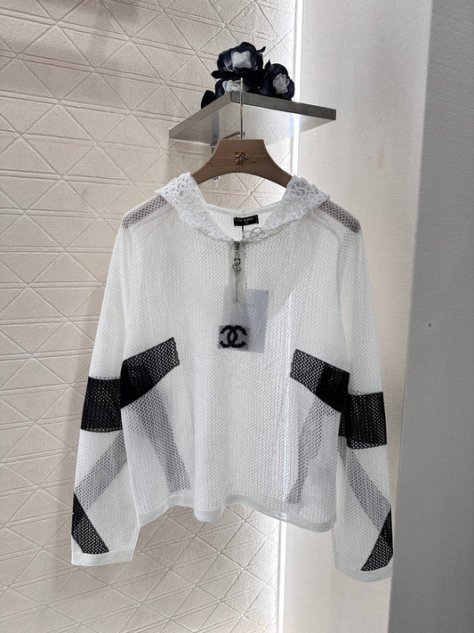 C 2025 new product Hollow knitted long sleeves