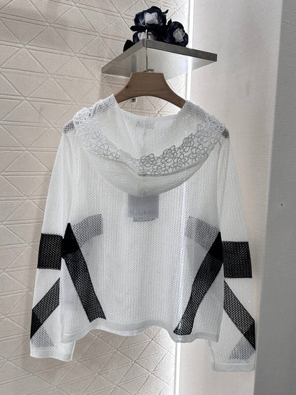 C 2025 new product Hollow knitted long sleeves