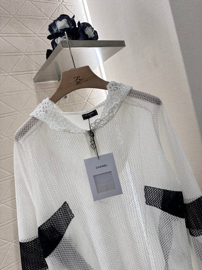 C 2025 new product Hollow knitted long sleeves