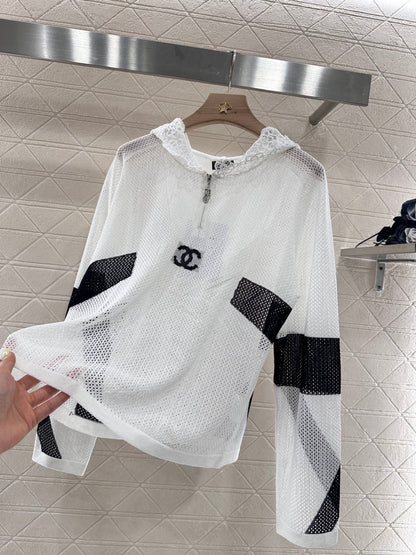 C 2025 new product Hollow knitted long sleeves