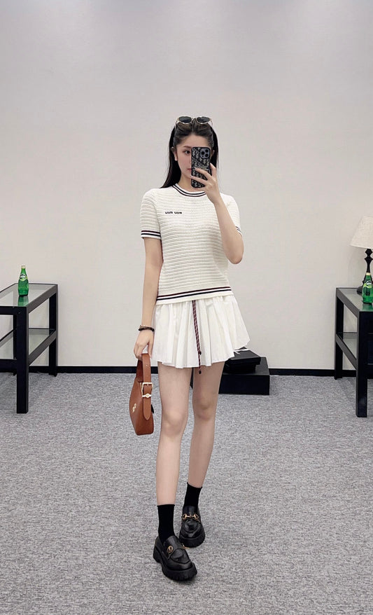 M 2025 new products Knitted short sleeves