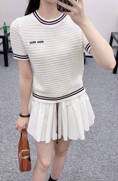 M 2025 new products Knitted short sleeves