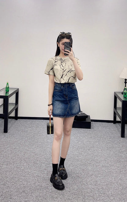 D 2025 new product Printed short sleeves