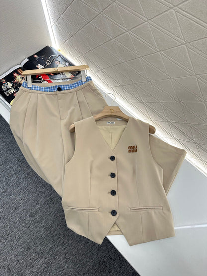 M 2025 new products Vest and trousers set