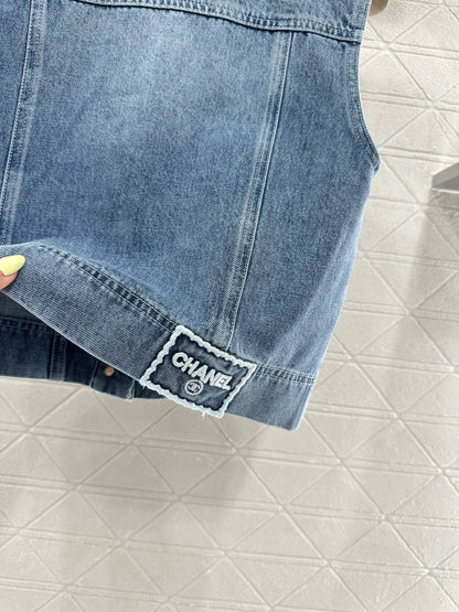 C 2025 new product Denim vest set