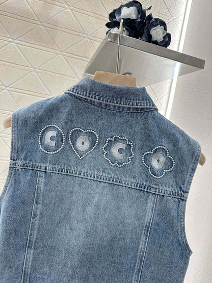 C 2025 new product Denim vest set