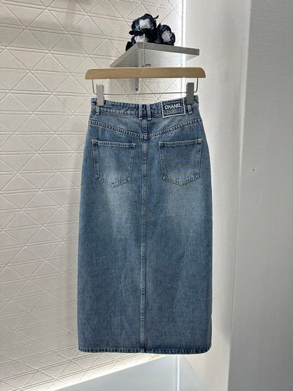 C  2025 new product Denim long skirt