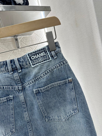 C  2025 new product Denim long skirt