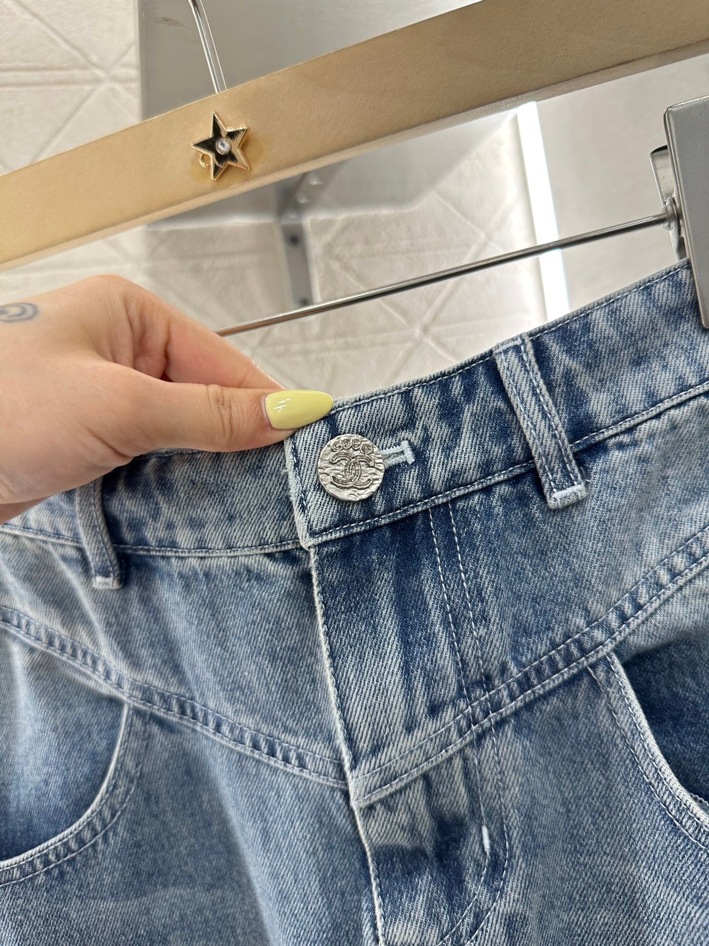 C  2025 new product Denim long skirt