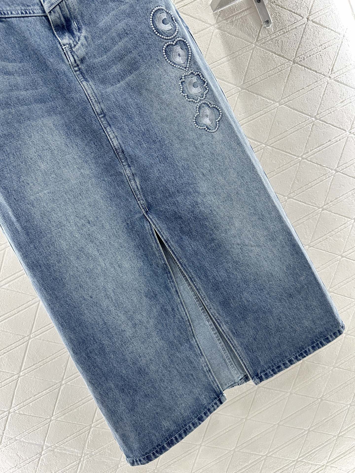 C  2025 new product Denim long skirt