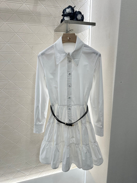 L  2025 new products Belt dress（with a belt）