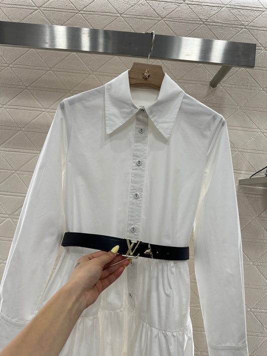 L  2025 new products Belt dress（with a belt）